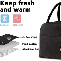 Insulated Portable and Reusable Lunch Bag