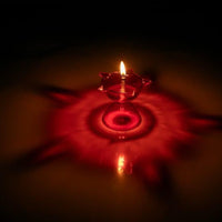 3D Reusable Reflective Shadow Colourful Diya (Pack of 4/12/24)
