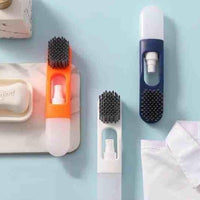 Multi-Purpose Shoes Brush with Refillable Container  (Pack of 1)